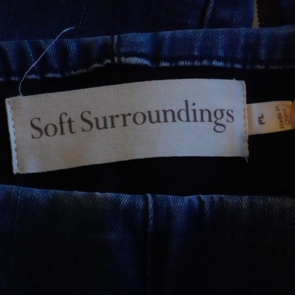 Soft Surroundings, Petite Ultimate Denim Pull-On Skinny Jeans, Blue, Jeggings PL - Picture 4 of 5